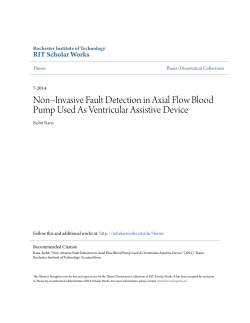 Non-‐Invasive Fault Detection in Axial Flow Blood Pump Used As