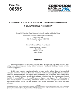 06595 - experimental study on water wetting and co2 corrosion in oil