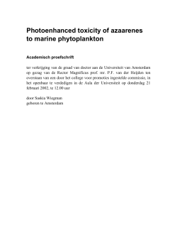 Photoenhanced toxicity of azaarenes to marine phytoplankton