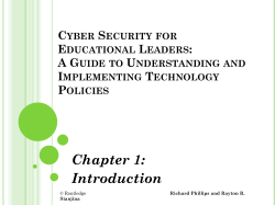Chapter 1: Introduction