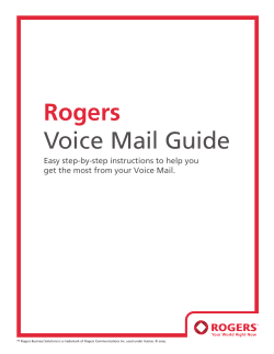 Rogers Voice Mail Guide