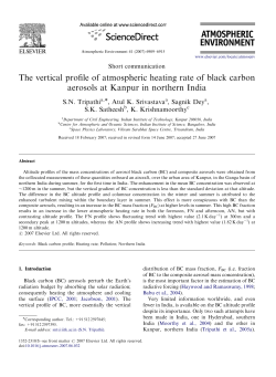 The vertical profile of atmospheric heating rate of black carbon