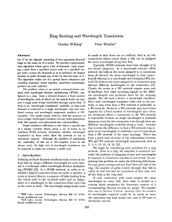 Ring Routing and Wavelength Translation