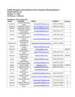 CARNA Hospitals and Institutions Sub