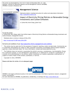 Impact of Electricity Pricing Policies on Renewable Energy