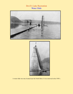 Devil`s Lake Recreation Water Slide