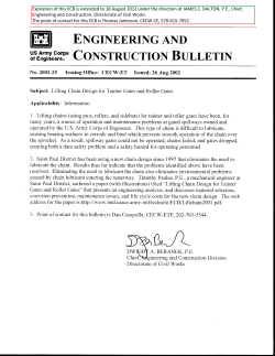 ECB 2002-25 Lifting Chain Design for Tainter Gates and Roller