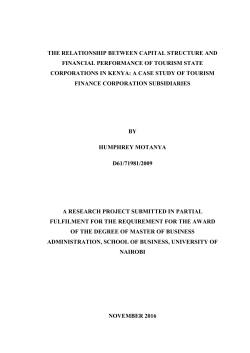 The Relationship Between Capital Structure and