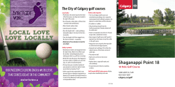 Golf scorecards &ndash; Shaganappi Point 18