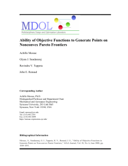 Ability of Objective Functions to Generate Points on Non
