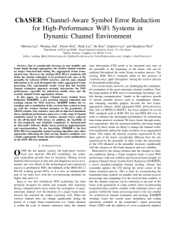 ChASER: Channel-Aware Symbol Error Reduction for High