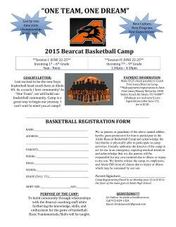 one team, one dream - Aledo - Aledo Lions Youth Basketball