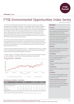 FTSE Factsheet