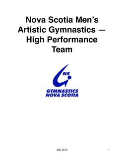 NS HP Team - May 2016 - Gymnastics Nova Scotia