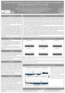 Genome-wide association analysis of cognitive domains in a sample
