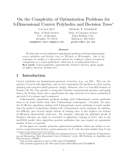 On the Complexity of Optimization Problems for 3