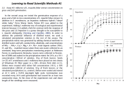 Learning to Read Scientific Methods #1 Homework