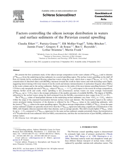 Factors controlling the silicon isotope distribution in waters and