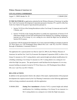 CITY PLANNING COMMISSION