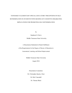 determination in students with significant cognitive disabili