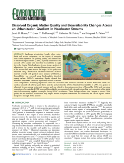 Dissolved organic matter quality and bioavailability changes across