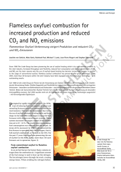 Flameless oxyfuel combustion for increased production and reduced