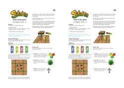 Rules of the game Rules of the game