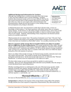 heat - American Chemical Society