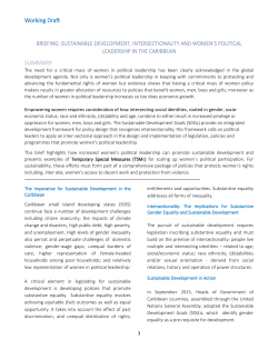 Briefing - Sustainable Development, Intersectionality