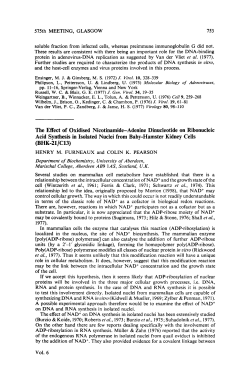 The Effect of Oxidised Nicotinamide