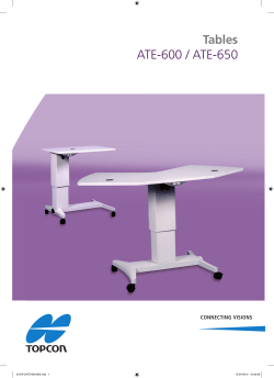 ATE-600 / ATE-650 - De Ceunynck Medical