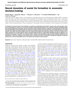 Neural dynamics of social tie formation in economic decision