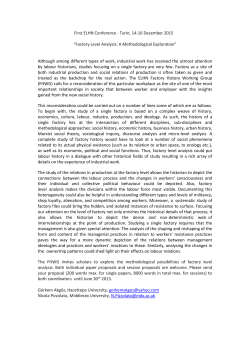 First ELHN Conference - Turin, 14