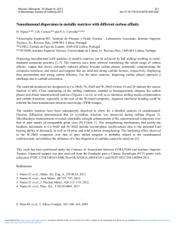 Nanodiamond dispersions in metallic matrices with different carbon