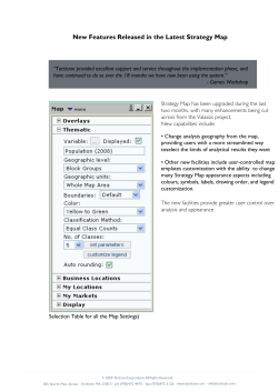 Product Innovation 6- New Features Released in Strategy Map