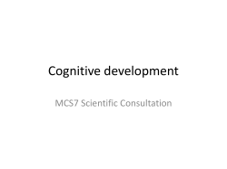 Cognitive development