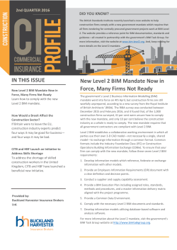 New Level 2 BIM Mandate Now in Force, Many Firms Not Ready IN
