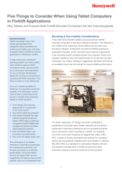 Five Things to Consider When Using Tablet