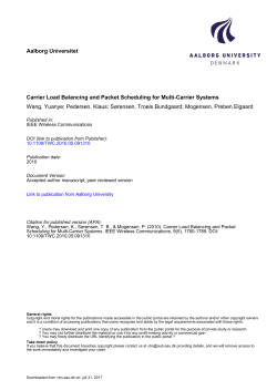 Carrier Load Balancing and Packet Scheduling for Multi
