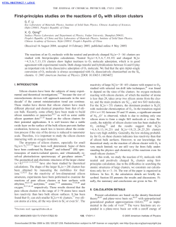 First-principles studies on the reactions of O2 with silicon clusters