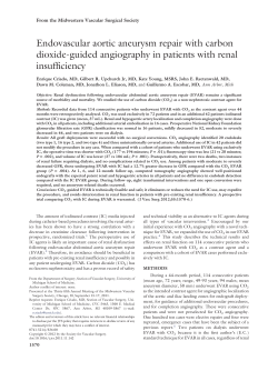 Endovascular aortic aneurysm repair with carbon dioxide