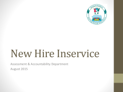 Administrator In-Service