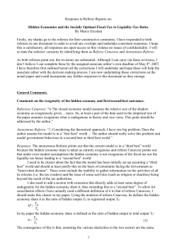 Hidden Economies and the Socially Optimal Fiscal