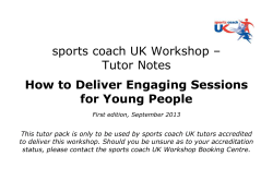 Outcomes - Sports Coach UK