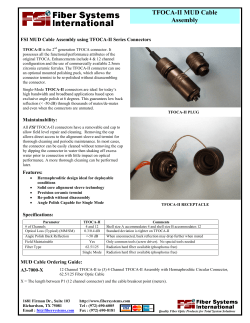 TFOCA-II MUD Cable Assembly