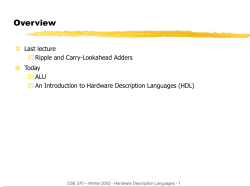 Hardware Description Languages