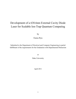 Development of a 638.6nm External Cavity Diode Laser