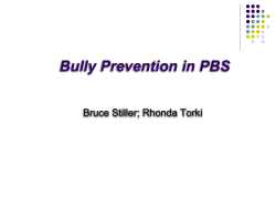 Bully Prevention - Stiller
