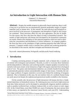 An Introduction to Light Interaction with Human Skin