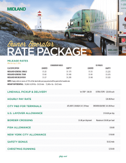 rate package - Midland Transport